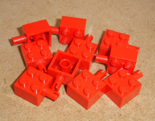Lego 153410-X (4730) kostka s pinem 10 ks POUŽITÉ