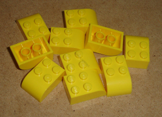 Lego 720550-X (6215) zakulacené kostky 10 ks POUŽITÉ