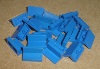 Lego 605110-X (4865, 4865b) panel 1x2x1 20 ks POUŽITÉ
