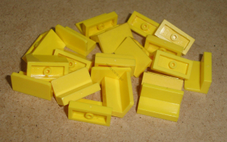 Lego 605270-X (4865, 4865b) panel 1x2x1 20 ks POUŽITÉ