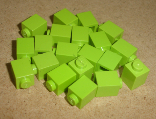 Lego 100150-X (3005) kostka 1x1 20 ks POUŽITÉ
