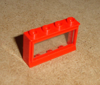 Lego 400723 (453) okno se sklem 1x4x2 1 ks POUŽITÉ