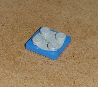 Lego 701762 (3679, 3680) točna 2x2 nová šedá vrch 1 ks POUŽITÉ