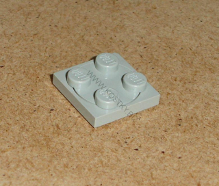 Lego 728105 (3679, 3680) točna 2x2 starší šedá vrch 1 ks POUŽITÉ