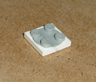 Lego 728115 (3679, 3680) točna 2x2 starší šedá vrch 1 ks POUŽITÉ