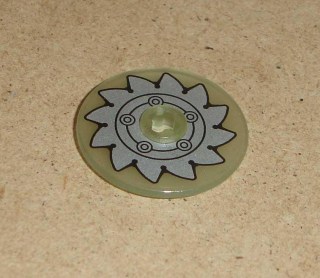 Lego 517180 (2723pb035) technic disk (set 8648) s nálepkou pila 1 ks POUŽITÉ