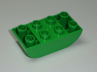 Lego Duplo D10264 (98224) kostka 2x4 invert zaoblená sv. zelená POUŽITÉ