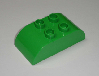 Lego Duplo D10273 (98223) kostka 2x4 zaoblená zelená POUŽITÉ