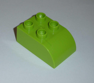 Lego Duplo D10203 (2302) kostka 2x3 zaoblená lime 1 ks POUŽITÉ