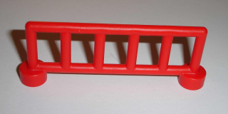 Lego Duplo D90065 (12602) plot se 6 tyčkami červený POUŽITÉ