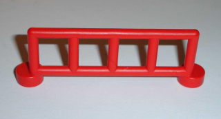 Lego Duplo D90090 (2214) plot s 5 tyčkami červený POUŽITÉ