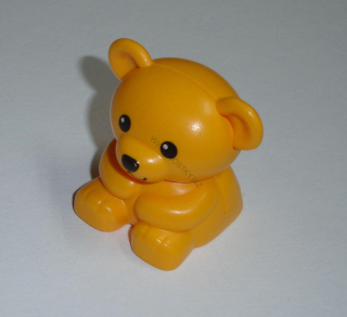 Lego Duplo D00975 (11382c01pb01) medvídek sv. oranžový POUŽITÉ