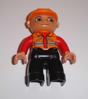 Lego Duplo D80005 (47394pb001) figurka stavební dělník POUŽITÉ