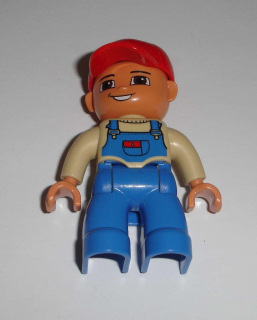 Lego Duplo D80080 (47394pb115) figurka muž v montérkách POUŽITÉ