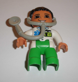 Lego Duplo D80325 (47394pb143) figurka doktor se stetoskopem POUŽITÉ