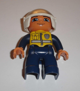 Lego Duplo D80345 (47394pb138) figurka policajt s helmou POUŽITÉ