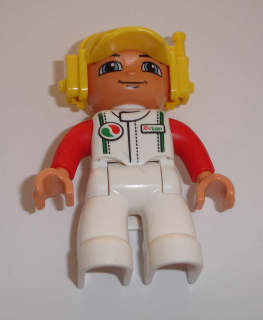 Lego Duplo D80420 (47394pb160) figurka mechanik formule POUŽITÉ