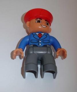 Lego Duplo D80470 (47394pb165) figurka železničář POUŽITÉ