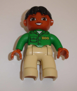Lego Duplo D80705 (47394pb158) figurka ošetřovatelka ze ZOO POUŽITÉ