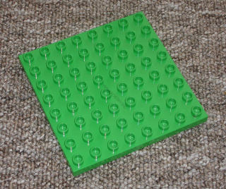 Lego Duplo D20350 (51262) deska 8x8 sv. zelená POUŽITÉ