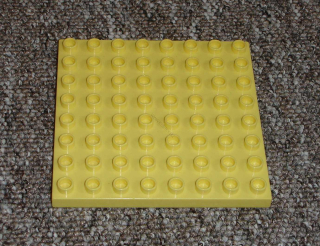 Lego Duplo D20375 (51262) deska 8x8 sv. žlutá POUŽITÉ