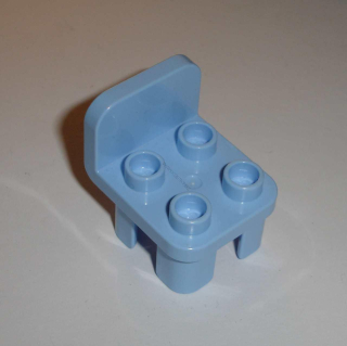 Lego Duplo D35750 (12651) židlička kulatý roh sv. modrá POUŽITÉ