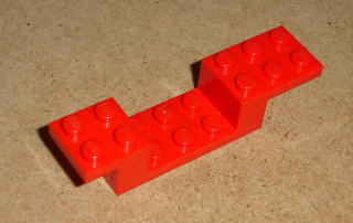 Lego 254015 (4732) bracket 8x2x1 1/3 1 ks POUŽITÉ