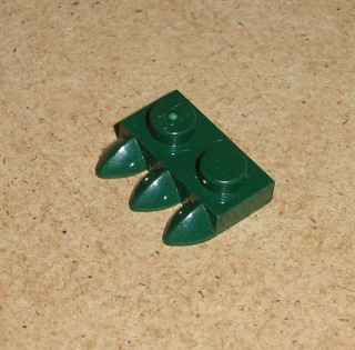 Lego 256545 (15208) destička speciální 1x2 se zuby 1 ks POUŽITÉ
