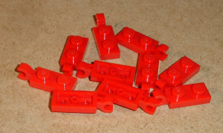 Lego 257445-X (63868) destička speciální 1x2, klip 10 ks POUŽITÉ