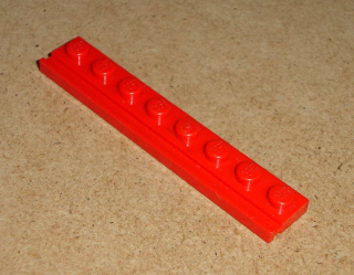 Lego 259100 (4510) destička speciální 1x8, drážka pro dveře 1 ks POUŽITÉ