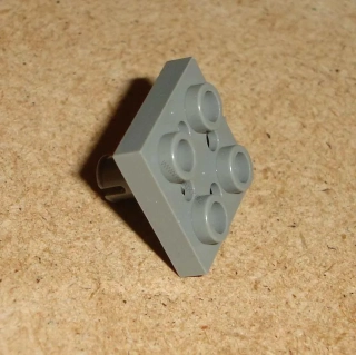 Lego 259825 (2476b) destička speciální 2x2, s pinem 1 ks POUŽITÉ
