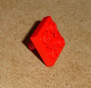 Lego 259835 (2476b) destička speciální 2x2, s pinem 1 ks POUŽITÉ