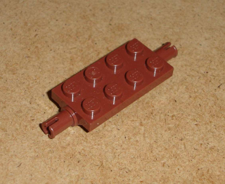Lego 260725 (30157) destička speciální 2x4 náprava, velký pin 1 ks POUŽITÉ