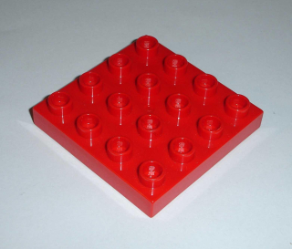 Lego Duplo D20172 (14721) deska, destička 4x4 červená POUŽITÉ