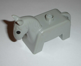 Lego Duplo D00575 (4009pb01) koník starší typ šedý POUŽITÉ