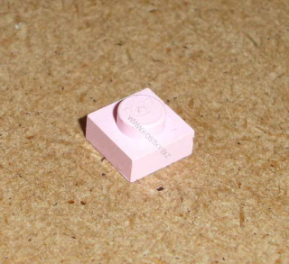 Lego 200205 (3024) destička, podložka 1x1 růžová 1 ks POUŽITÉ