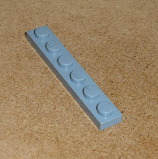 Lego 201435 (3666) destička, podložka 1x6 1 ks POUŽITÉ