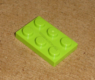 Lego 202430 (3021) destička, podložka 2x3 1 ks POUŽITÉ