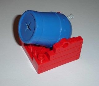 Lego Duplo D87750 (54848c01, 54849) dělo červeno-modré (vystřeluje střely) POUŽITÉ