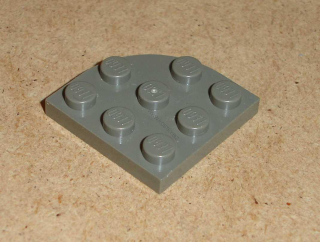 Lego 700497 (30357) kulatá destička 3x3 čtvrtkruh 1 ks POUŽITÉ