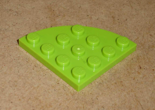 Lego 700521 (30565) kulatá destička 4x4 čtvrtkruh 1 ks POUŽITÉ
