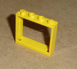 Lego 400745 (60594) okno 1x4x3 rám 1 ks POUŽITÉ