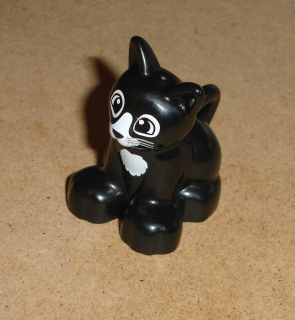 Lego Duplo D00146C (17865pb02) kočka černá 1 ks NOVÉ