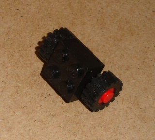 Lego 635025 (3137c01assy2) náprava s 2 koly 1 ks POUŽITÉ