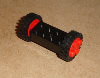 Lego 635045 (4180, 4259, 2344, 3483) náprava  s 2 koly freestyle 1 ks POUŽITÉ