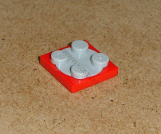 Lego 701764 (3679, 3680) točna 2x2 nová šedá vrch 1 ks POUŽITÉ
