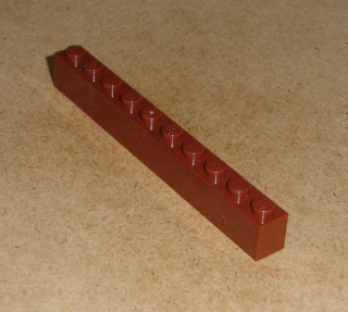 Lego 102840 (6111) kostka 1x10 1 ks POUŽITÉ