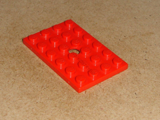Lego 261490 (709) destička speciální 4x6 s dírou 1 ks POUŽITÉ