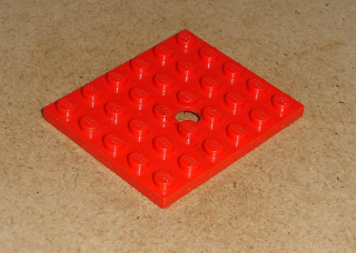Lego 261605 (711) destička speciální 5x6 s dírou 1 ks POUŽITÉ