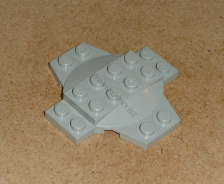 Lego 250824 (30303) destička speciální 6x6x2/3 zkřížená 1 ks POUŽITÉ
